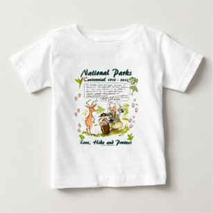 National Park Centennial Photographer Cartoon Baby T-Shirt