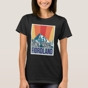 National Park Fiordland Souvenir New Zealand Campi T-Shirt