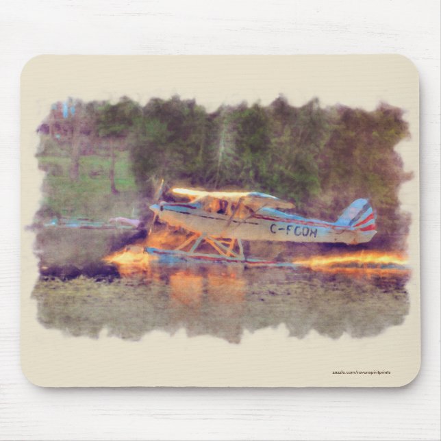 National Park Float Plane Taking-off from Lake Mouse Mat (Front)