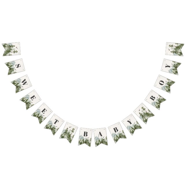 national park forest woodland baby shower banner (All)