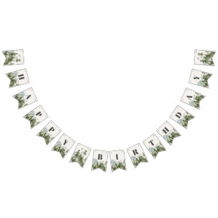 national park forest woodland birthday banner