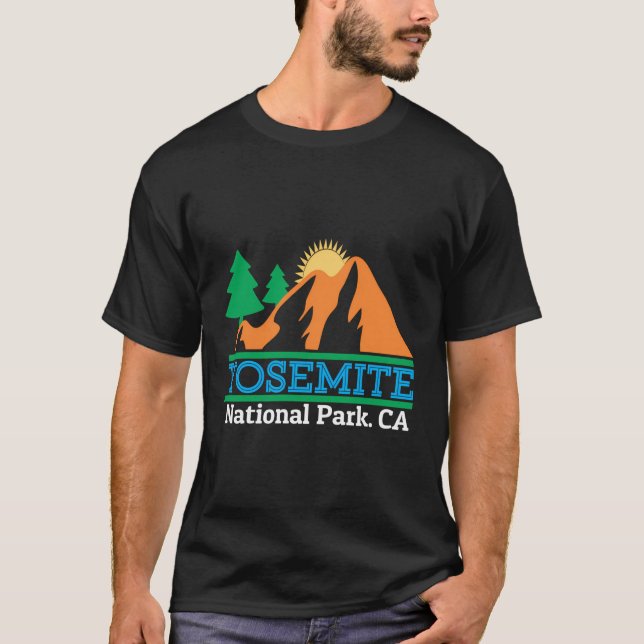 National Park Graphic Yosemite Design T-Shirt (Front)