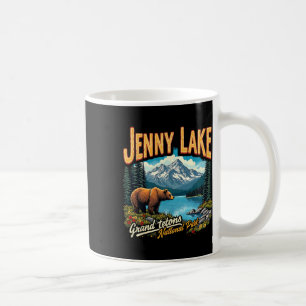 National Park Jenny Lake Vintage Trip Vacation Gra Coffee Mug