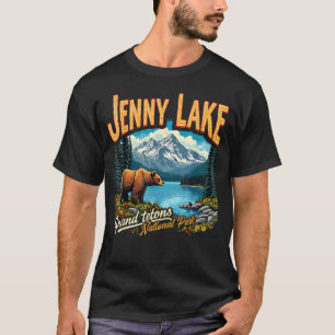 National Park Jenny Lake Vintage Trip Vacation T-Shirt