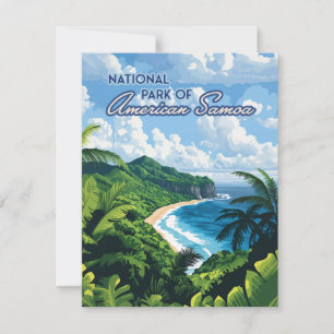 National Park of American Samoa Beach Forest Card