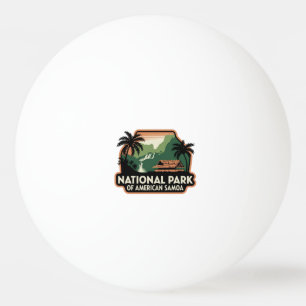National Park of American Samoa Emblem Ping Pong Ball