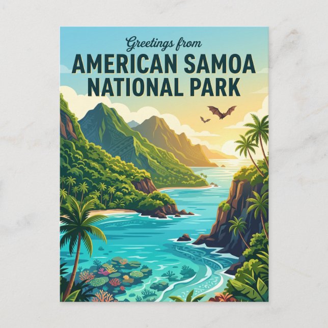 National Park of American Samoa Postcard (Front)