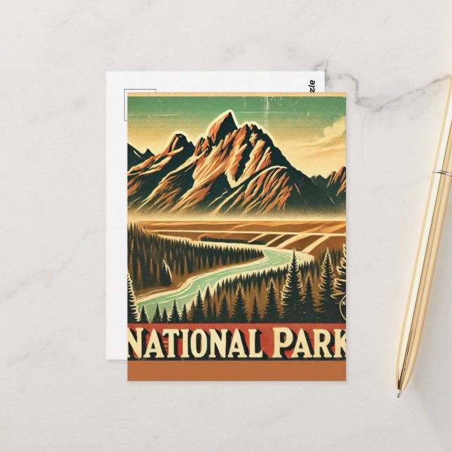 national park postcard (Front/Back In Situ)