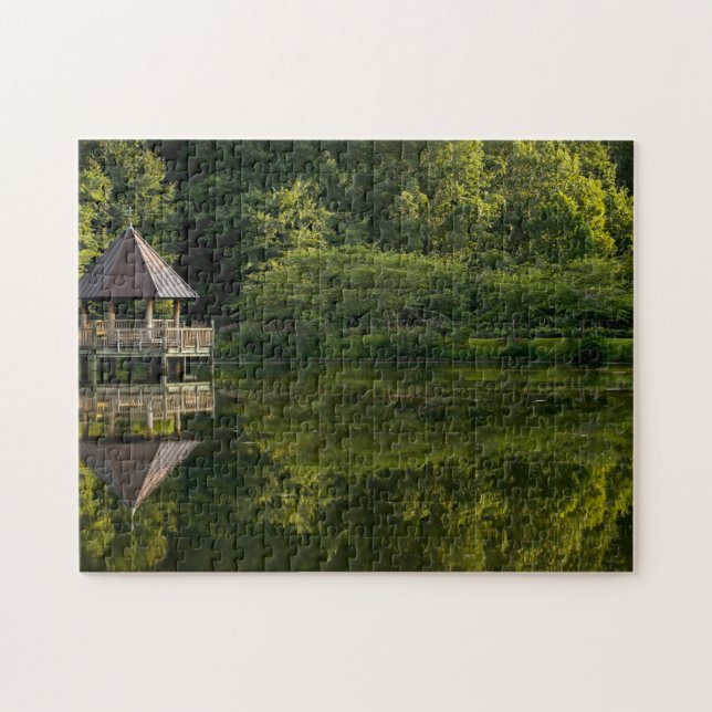 National Park Scenic Garden House Lake Virginia Jigsaw Puzzle (Horizontal)