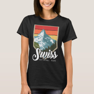 National Park Swiss Souvenir Switzerland Hiking Mo T-Shirt