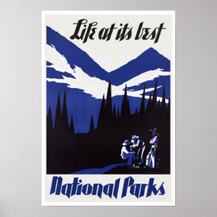 National Park ~ Vintage Travel Poster