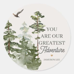 national park woodland favour stickers