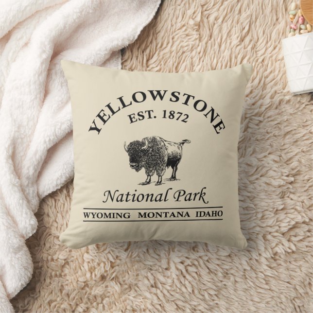 National Park Yellowstone  Cushion (Blanket)