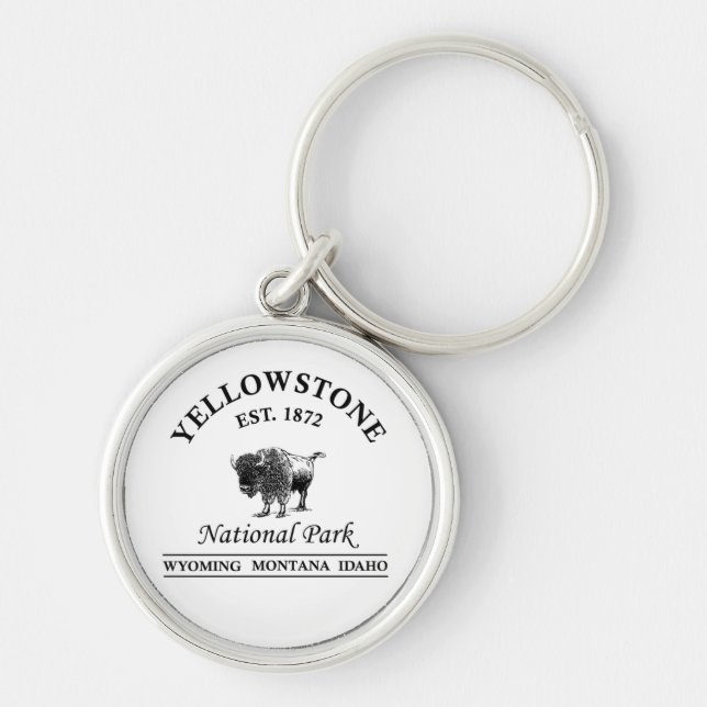 National Park Yellowstone  Key Ring (Front)