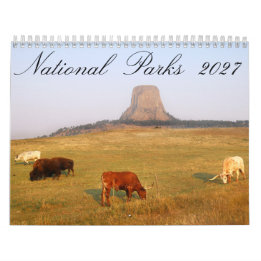 National Parks 2027 12 Month Calendar