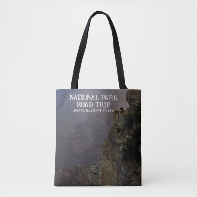 National Parks Custom Retirement Road Trip Tote Bag (Front)