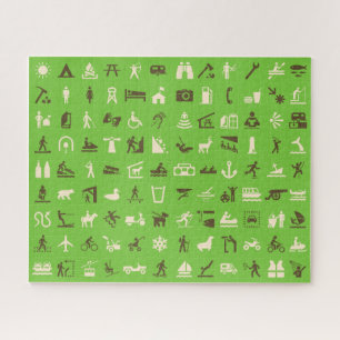 National Parks Green Icon Puzzle