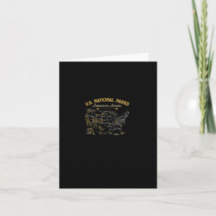 National Parks Hoodie Map Camping Women Men Hiking Card