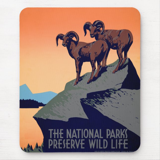 National Parks Mouse Mat (Front)