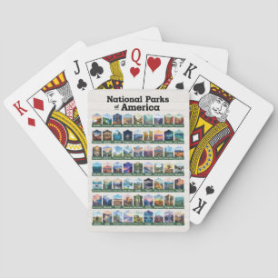 National Parks of the United States of America USA Playing Cards