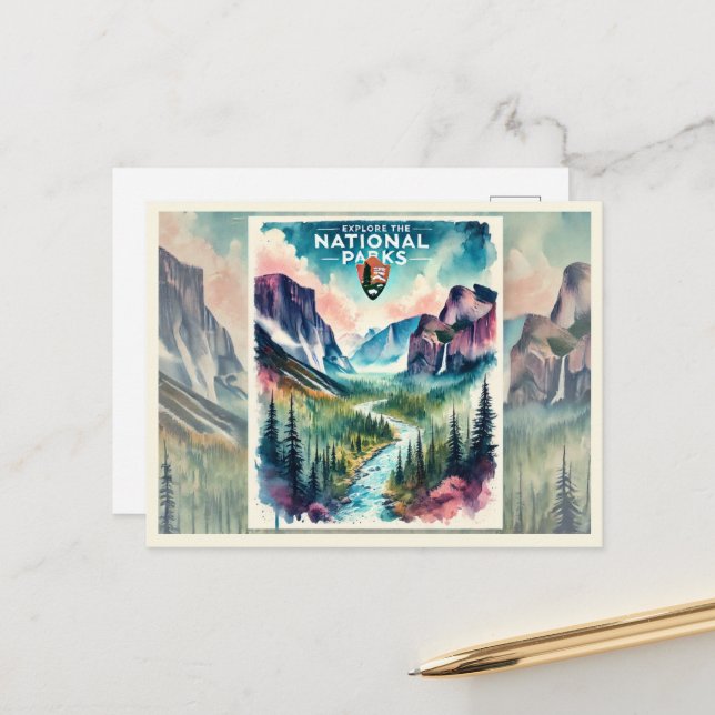 National Parks Postcard (Front/Back In Situ)