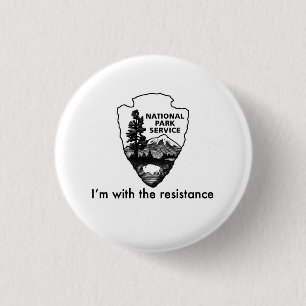 National Parks Service leads the resistance 3 Cm Round Badge