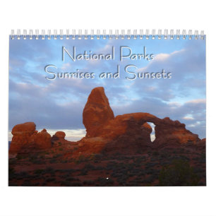 National Parks Sunrises and Sunsets Calendar