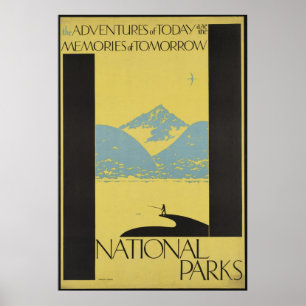National Parks Vintage Travel Poster Ad Retro