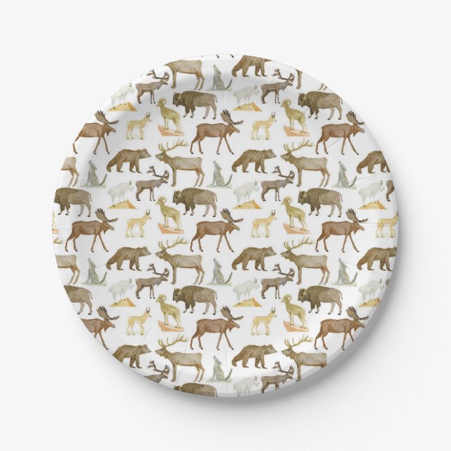 National Parks Wildlife Paper Plates (Front)