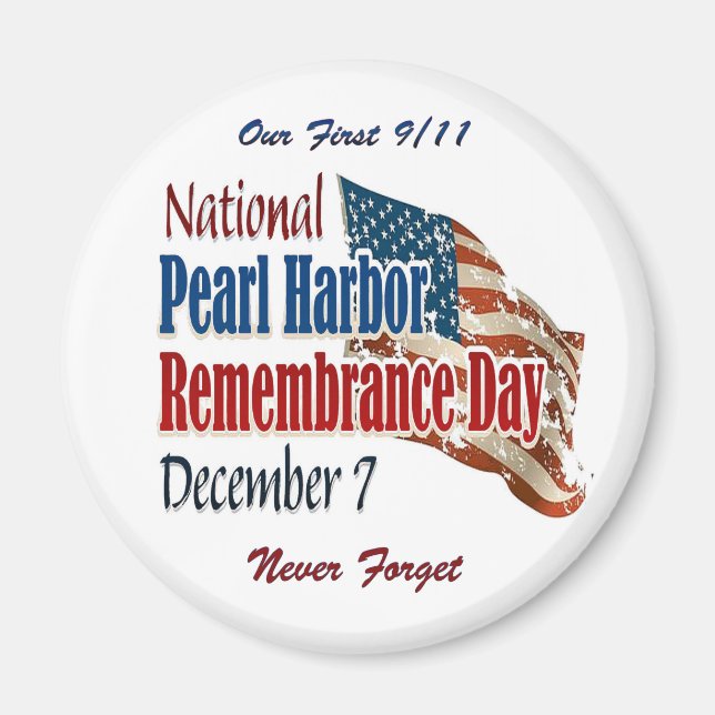 National Pearl Harbour Day Magnet (Front)