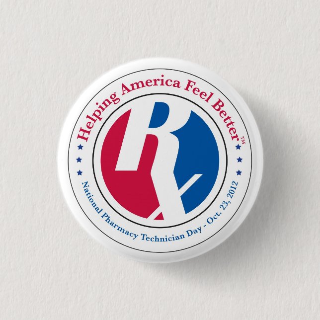 National Pharmacy Technician Day 2012 Button (Front)