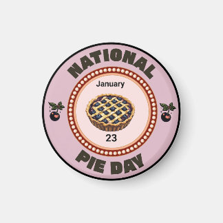 National Pie Day Cherry Pie Magnet