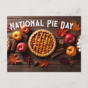 National Pie Day Holiday Postcard