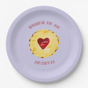 National Pie Day Paper Plate