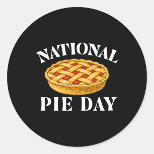 National Pie Day - Pi Day Science Math Lover  Classic Round Sticker