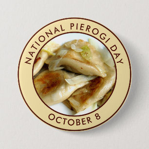 National Pierogi Day 7.5 Cm Round Badge