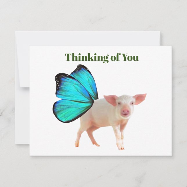 National Pig Day #2 Notecard (Front)