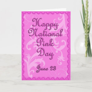 National Pink Day June 23 Card