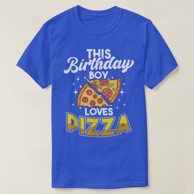 National Pizza Day Birthday Boy Food Pun Cheese Pi T-Shirt (Design Front)