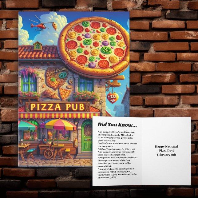 National Pizza Day | Funny food Holidays  Card (Creator Uploaded)