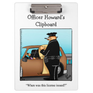 National Police Week Humour Clipboard Gift