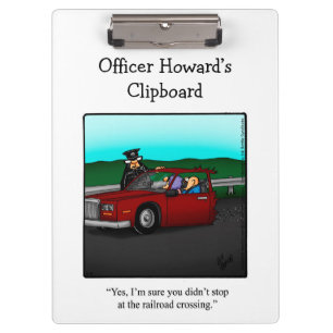 National Police Week Humour Clipboard Gift