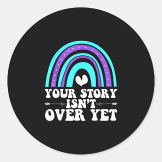National prevention awareness month warrior  classic round sticker