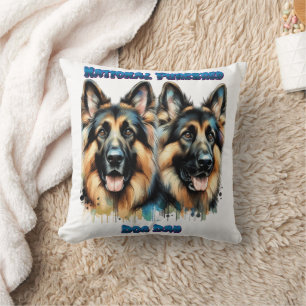 National Purebred Dog Day Celebration Art Cushion