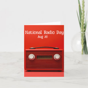 National Radio Day Note Card