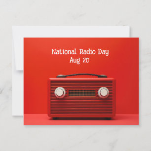 National Radio Day Postcard