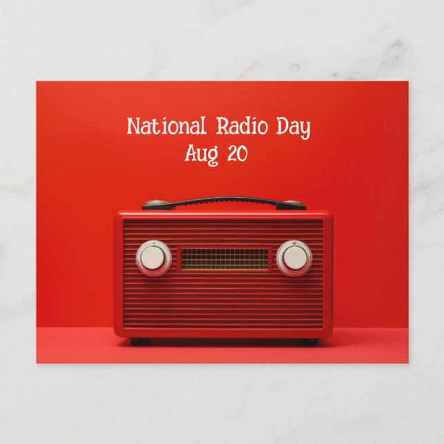 National Radio Day Postcard (Front)