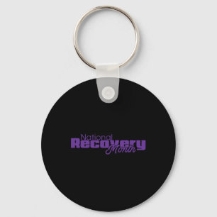 National Recovery Month - Purple Logo Key Ring