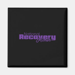 National Recovery Month - Purple Logo Magnet