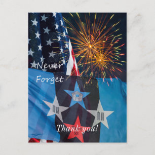 National Remembrance Never Forget Postcard